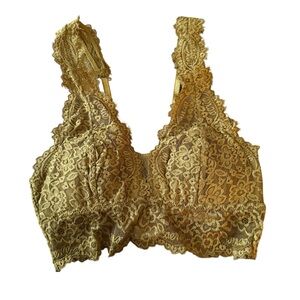 NWT Aerie Eyelash Lace Plunge Bralette XS